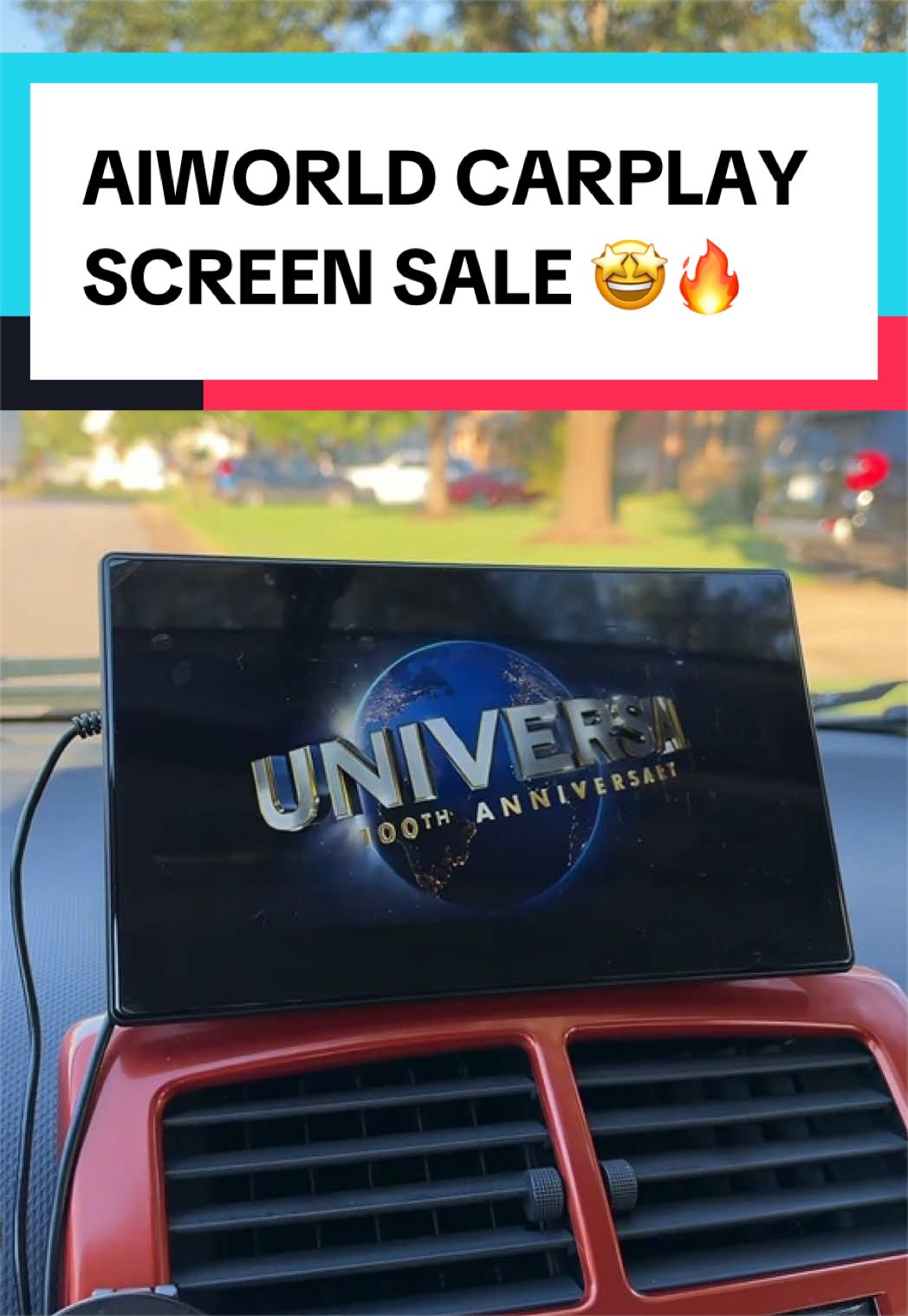 Upgrade any car with this screen #carplay #wirelesscarplay #carplayadapter #carplaysystems #tiktokshopcreatorpicks 