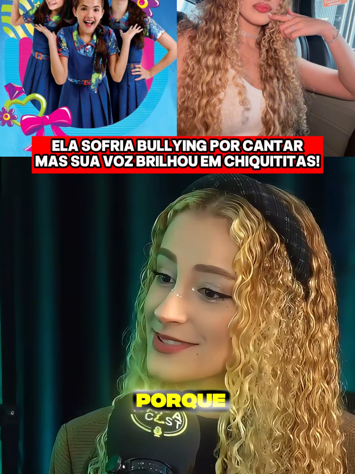 @BELLI Ela sofria bullying por cantar  #belli #belliclipfy #chiquititas 