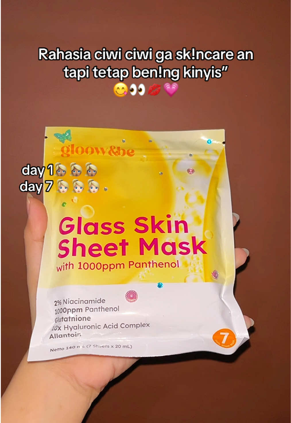 #gloowbe #sheetmask #glowing 
