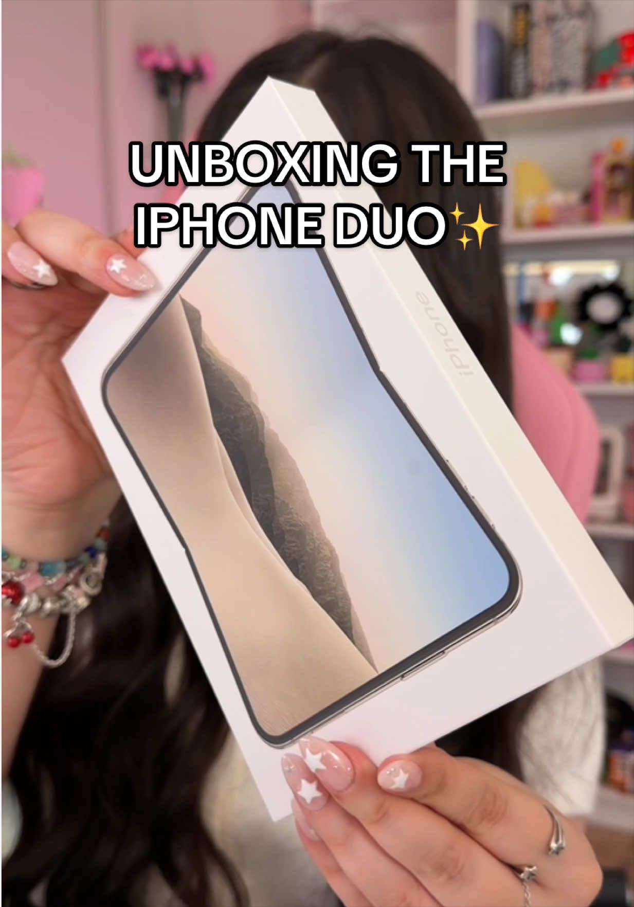 I GOT TO TEST OUT THE IPHONE DUO EARLY📱✨⭐️ so let’s unbox the IPHONE DUO IN STAR WHITE!📱 #iphoneduo #iphoneduounboxing #iphone 