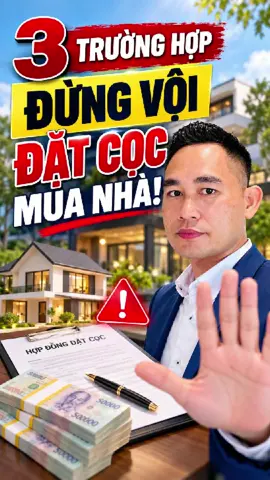 03 trường hợp đừng vội đặt cọc mua nhà #datcocmuanha #minhsaigonnhadat 