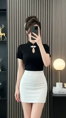 Áo thun cổ tàu #aocotau #aothunnu #aococtaynu #thoitrangnu #xuhuong 