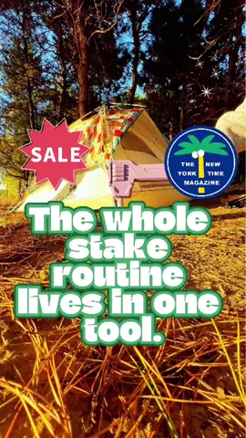 Not just a hammer. A better routine. Not more gear. Better design. Not more setup. More family time. ❤ 8 stakes. 8 slots. One smarter camping experience. #familycamping #campingwithkids #campinggear #tiktokshopfalldealsforyou #outdoorgear 
