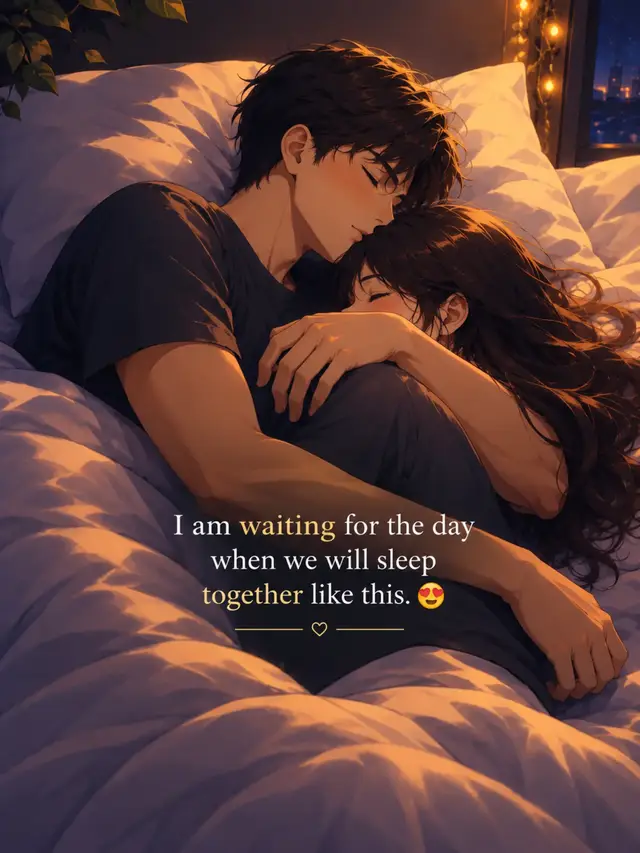One day, I hope I won't have to dream about this anymore… 🥹❤️ Just you, me, your warm embrace, and a peaceful night together. Until then, I'll keep waiting for that beautiful day. 🫶🏻✨#CoupleGoals #RomanticAnime #LoveQuotes #FutureWithYou #RelationshipGoals 