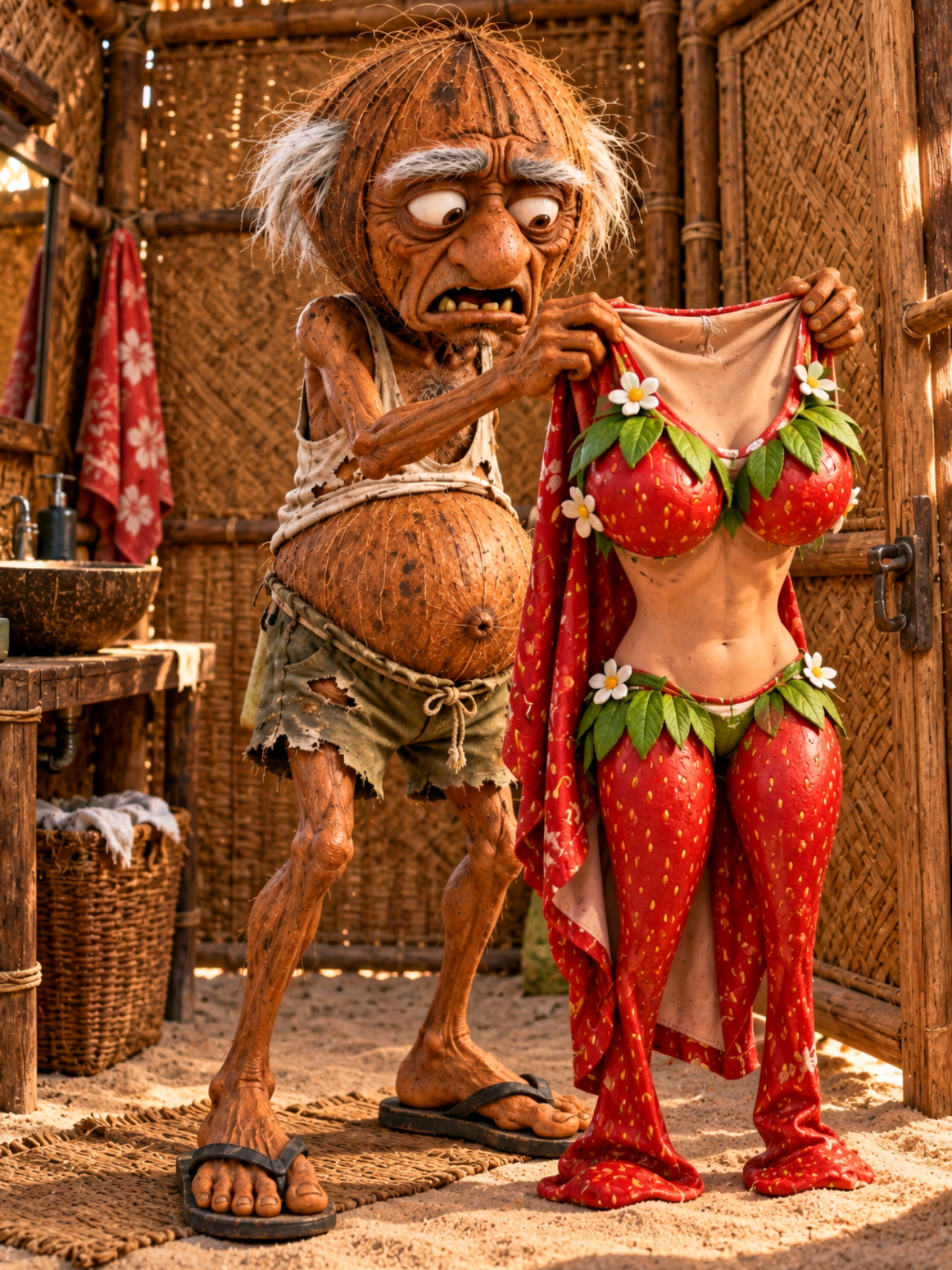 O côco Osvaldo Parte 1 | História das frutas  #historia #frutas #virailvideo #fyp #novelinha 