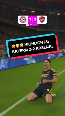 Arsenal and Bayern share points in thrilling European clash 🤝💥 #football #ucl #arsenal #bayern #highlights 