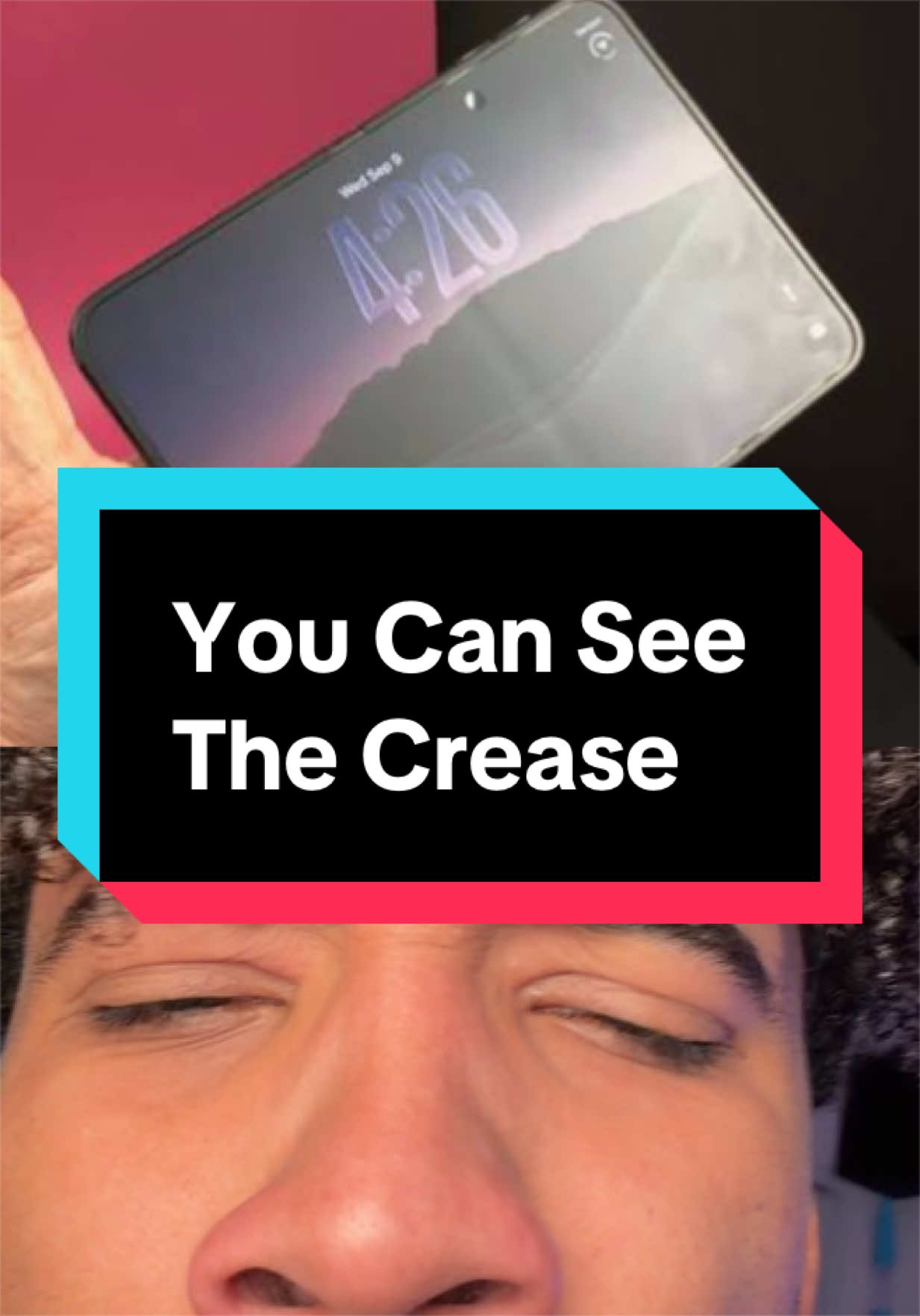 Why are we trippin about the crease on IPhone Duo?? #carterpcs #Tech #iphone18promax #iphoneduo #apple 