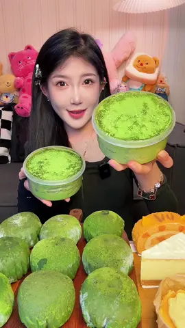 Matcha Collection with Various Types of Matcha Desserts #minieat #matchalovers #matcha #desserttiktok 