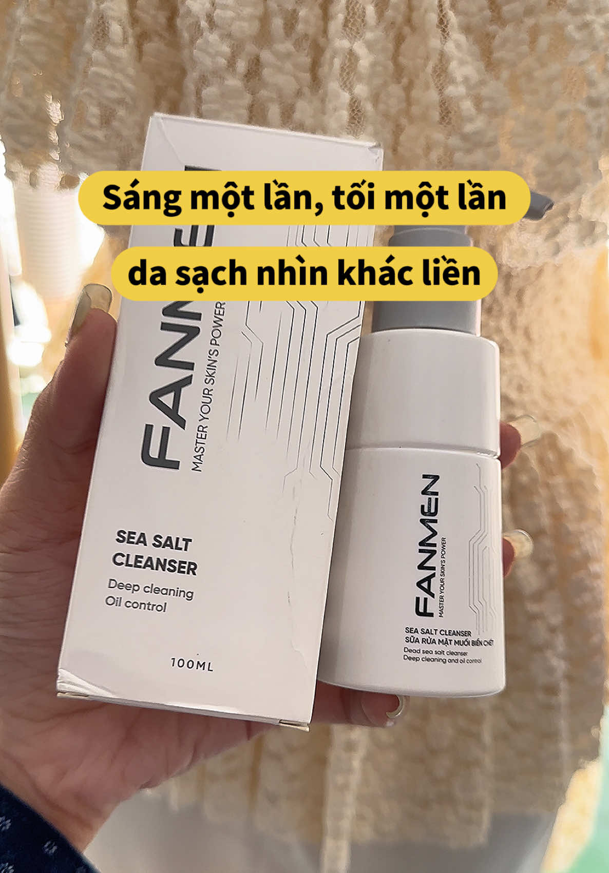 Sửa rửa mặt muối biển Fanmen sạch sâu, kiềm dầu, hỗ trợ ngăn ngừa mụn dành riêng cho nam giới #sưaruamat #fanmen #suaruamatnam #namgioi #viralvideo