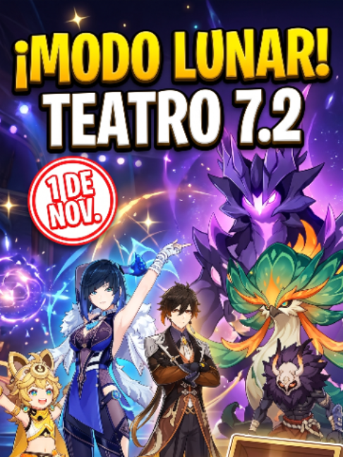 🚨 ¡EL NUEVO TEATRO 7.2 ESTÁ DE LOCOS! Guía Completa y Jefes (1 de Noviembre) 🎭 Genshin Impact #GenshinImpact #genshintok #mitya #lumine #aether #sandrone #mizuki #Vodyanitsa #vesna #zarina #skirk