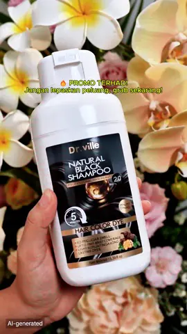 Gentle formula infused with botanical extracts no pungentt smell, leaves hair soft and shiny! 🌿 #drville #dyehairathome #hairshampoo #blackhair #5minhairdye 