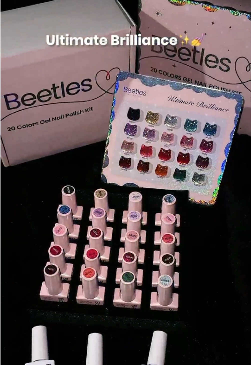 Warning: You might want EVERY shade! ✨💅❤️💜💚 Rich jewel tones, dazzling sparkle, and that gorgeous cat-eye glow! 😍  These shades are giving luxury mani vibes. Which color are you picking first? 👀👇 #beetlesgelpolish #halloweennails #nailinspo #diynails #fallnails