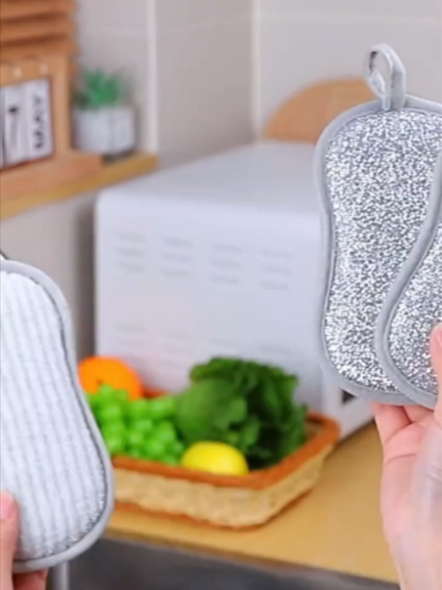 Miếng rửa bát có 2 mặt tiện lợi #viral #xuhuong #viralvideo #miengruabat2mat #miengruachenbat
