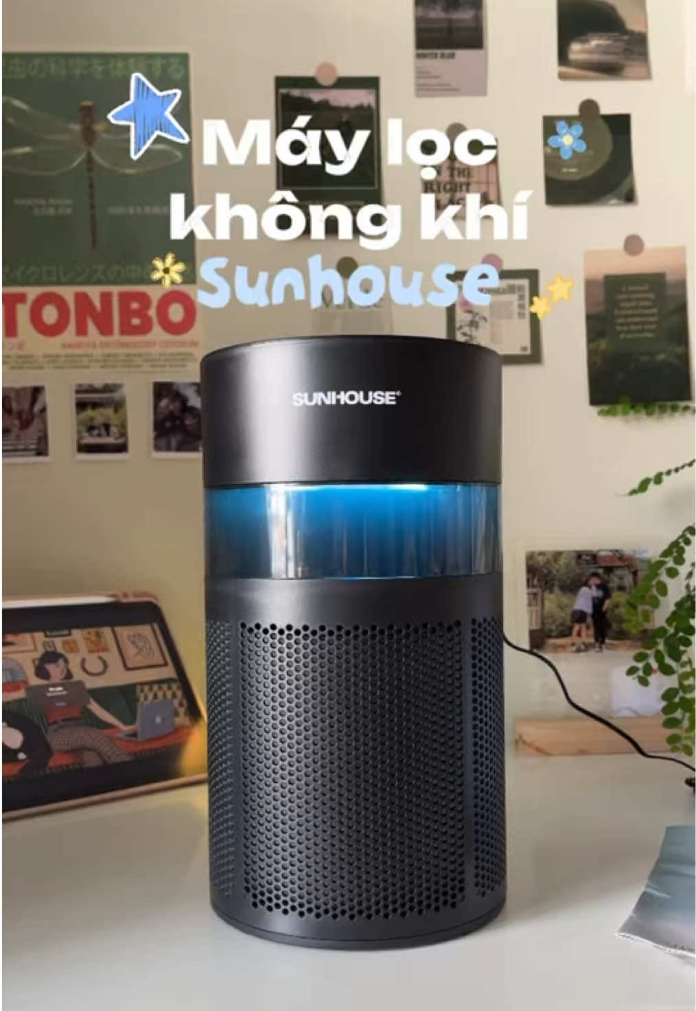 Máy lọc không khí Sunhouse 3 màng lọc nhỏ gọn 1,4kg thoi á #maylockhongkhi #maylockhongkhisunhouse #sunhouse #junlatui #lockhongkhi 