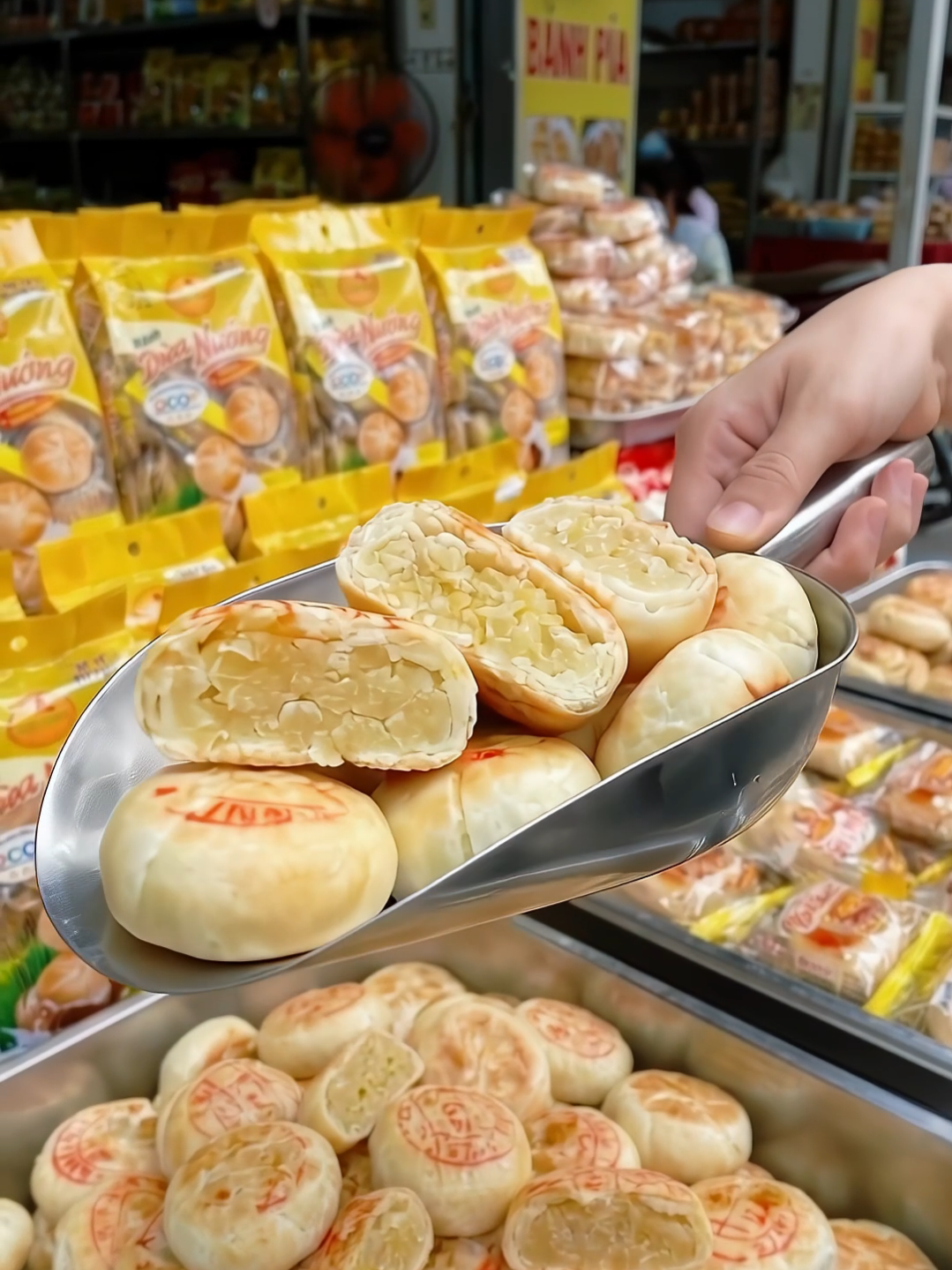 Bánh dừa nướng sầu riêng #banhduanuongngocthuan 