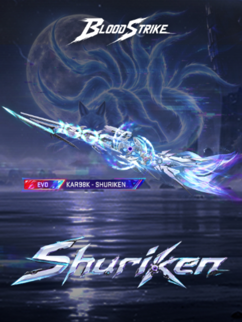 Oct 23 – Dec 3 EVO Kar98k - Shuriken is coming! #BloodStrike #BS #BSNightmareTrial