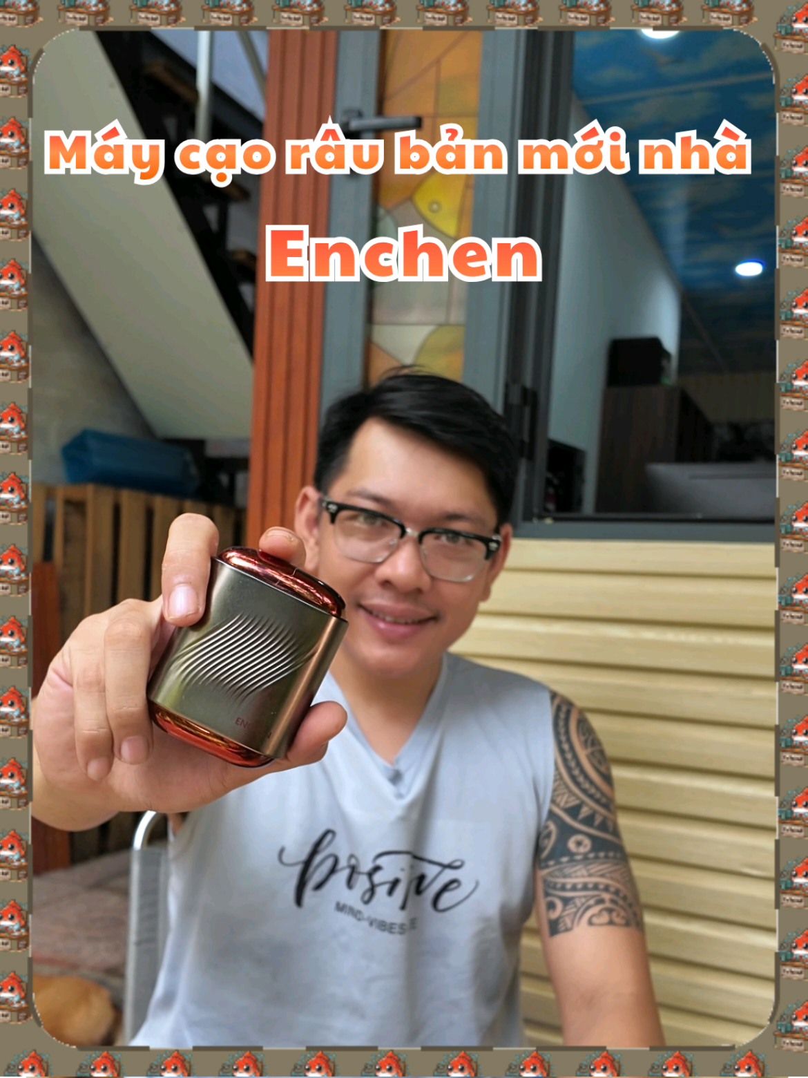 Máy cạo râu Enchen thiết kế nhỏ gọn, thông minh, cạo sạch và mịn sát chân lông #cahoihop #maycaorau #maycaorauenchen #enchen #maycaolong 