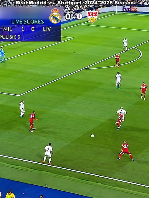 Real Madrid beat Stuttgart 3-1 at the Bernabeu in their Champions League league phase opener. The visitors made them work for it, but the points stayed in Madrid. #football #soccer #realmadrid #stuttgart #championsleague #ucl #footballmoments #fyp
