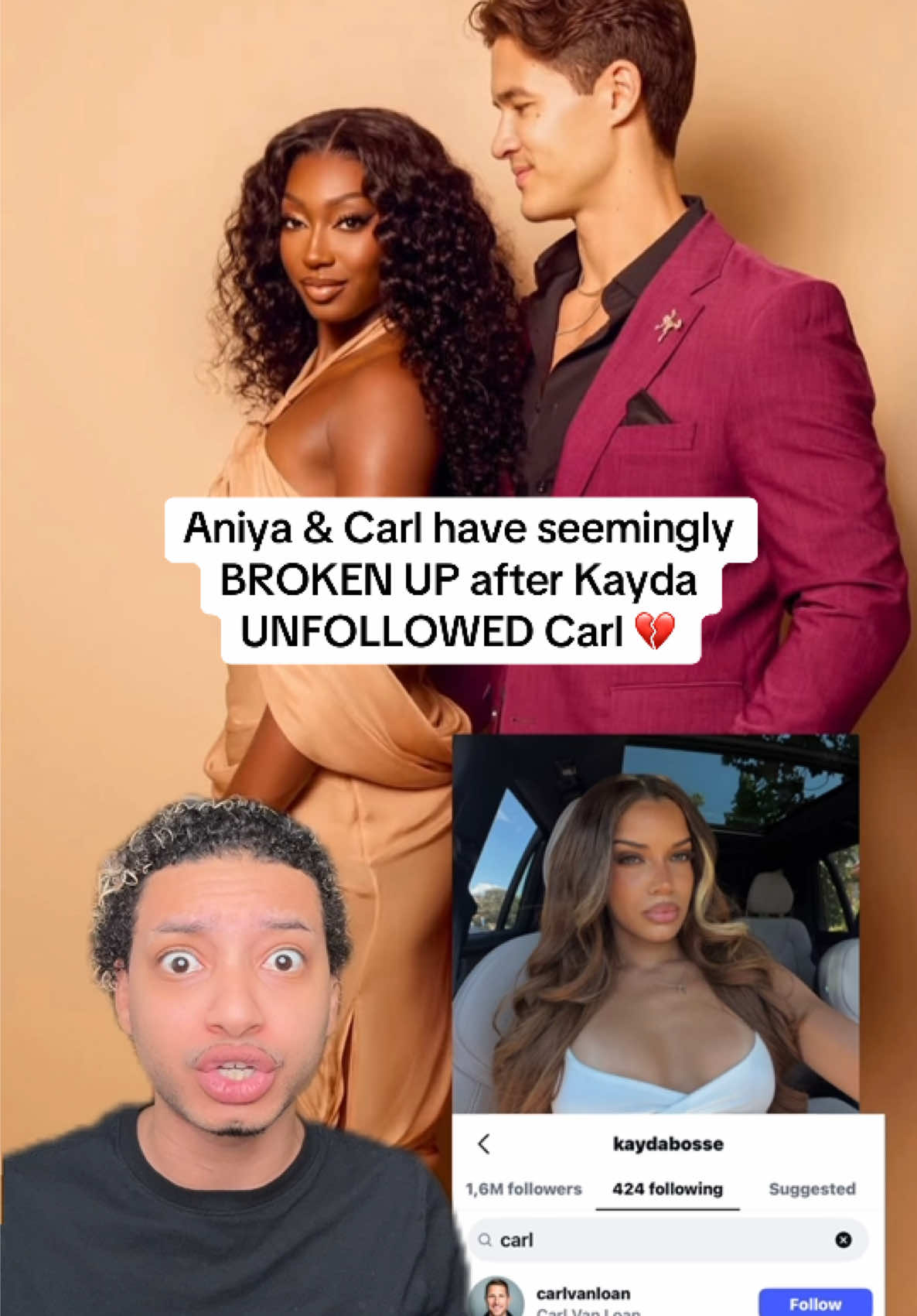 Aniya & Carl have seemingly BROKEN UP after fans noticed Kayda and Aniya’s Sistets UNFOLLOWED Carl on Social Media! #loveislandusa #aniya #carl #breakup #kaydaloveisland 