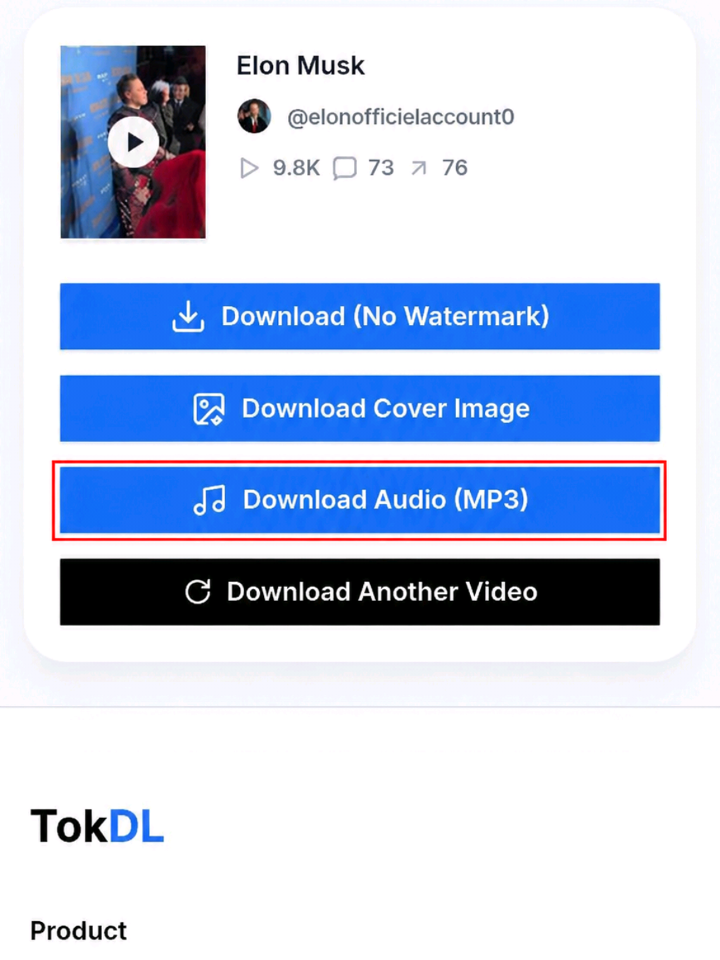 How to Download TikTok Music Without Installing an App 🎵 Here’s a simple way to download the audio without installing another app. Just copy the link, head to TokDL.app, and download it right from your browser #TikTokTips #tiktokmusic #TechTips #TokDL #usa @USA TODAY @🇺🇸Elon richest Man 👨 @American Dream 🇺🇲 @MrBeast 