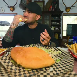 One MASSIVE Burger, Two Huge Fries, and 60 Minutes! #FoodChallenge #Burger #Eating #Food #Challenge 