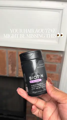 If you’re building your hair care routine, don’t forget about your overall wellness! 💜 Sports Research Biotin contains 10,000 mcg of biotin with organic coconut oil. It’s vegan, non-GMO, and gluten-free! ✨ Check the orange cart to see the current price and any coupons available to you! 🛒 #SportsResearch #Biotin #BeautyRoutine #WellnessEssentials #tiktokshopblackfriday 