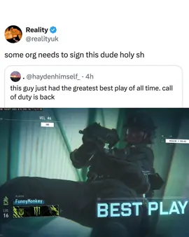 Bro got an award for showing up 😭 (haydenhimself_/X, realityuk/X) #cod #callofduty #callofdutymodernwarfare #gaming #GamingOnTikTok 