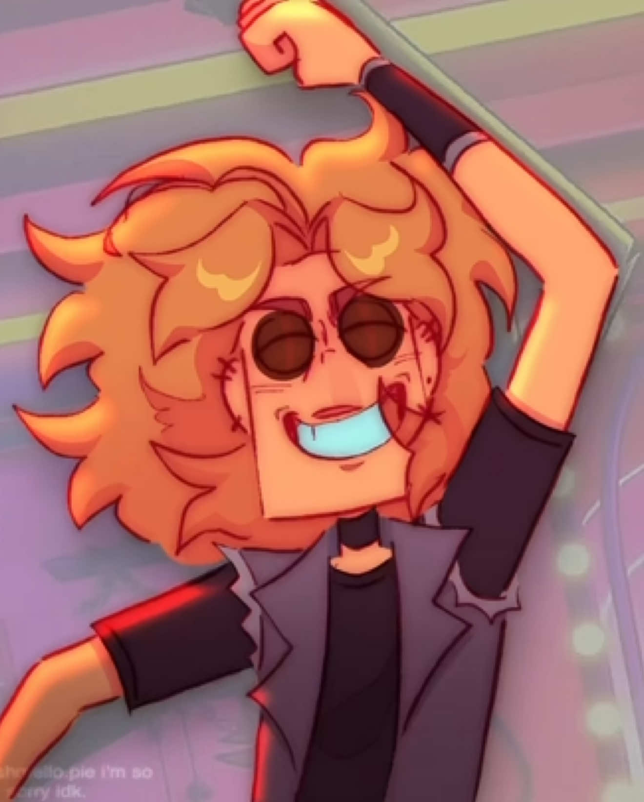 When the loaded bimbo eating a hotdog 😍 i wrote a longer caption but this doesn't deserve it omg. Glam dirty bird. my keywords. that's it. bye i gotta self reflect or something. #metalfamilyglam #animationmeme #металфемели #metalfamily #animation 