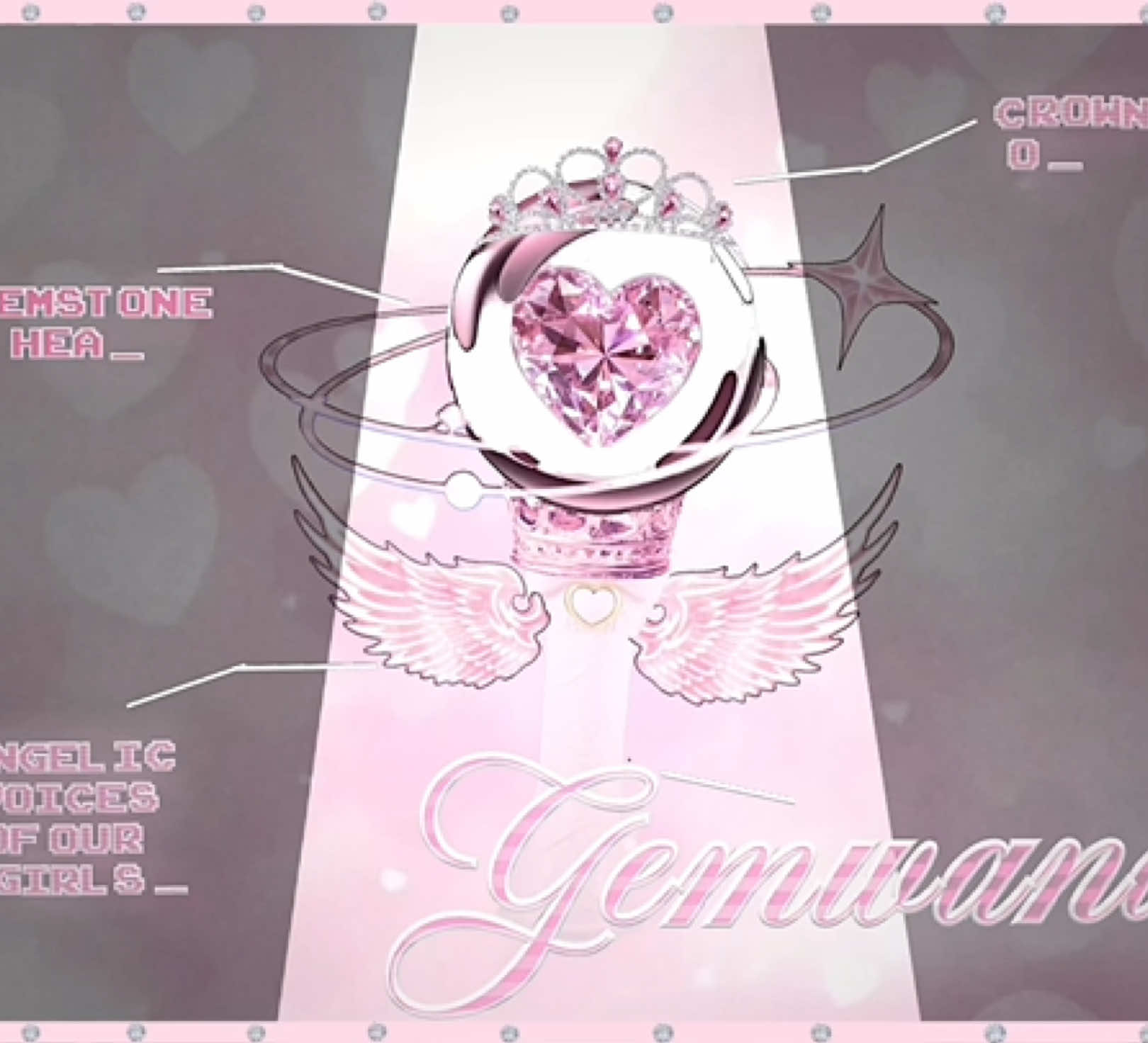 Replying to @ֹ ֵ  ۫ あ̫  𐓯݊ɑ᪶᪲͝𐐼̼ƙ˙i ֵ あ̫ | `✦ ˑINTRODUCING GEM-WAND ☆ Gemseye Lighstick Concept 𓂃⊹💖 ╰┈➤FULLY FICTIONAL/ FAN PURPOSES : What if our Mini Katseye had its very own fandom light stick?  | #katseye #minikatseye #l4l #fyp #concept viral omgpage fandom advertisement editing edit concept coquette fans pink aesthetic overlays editor teaser graphics design 