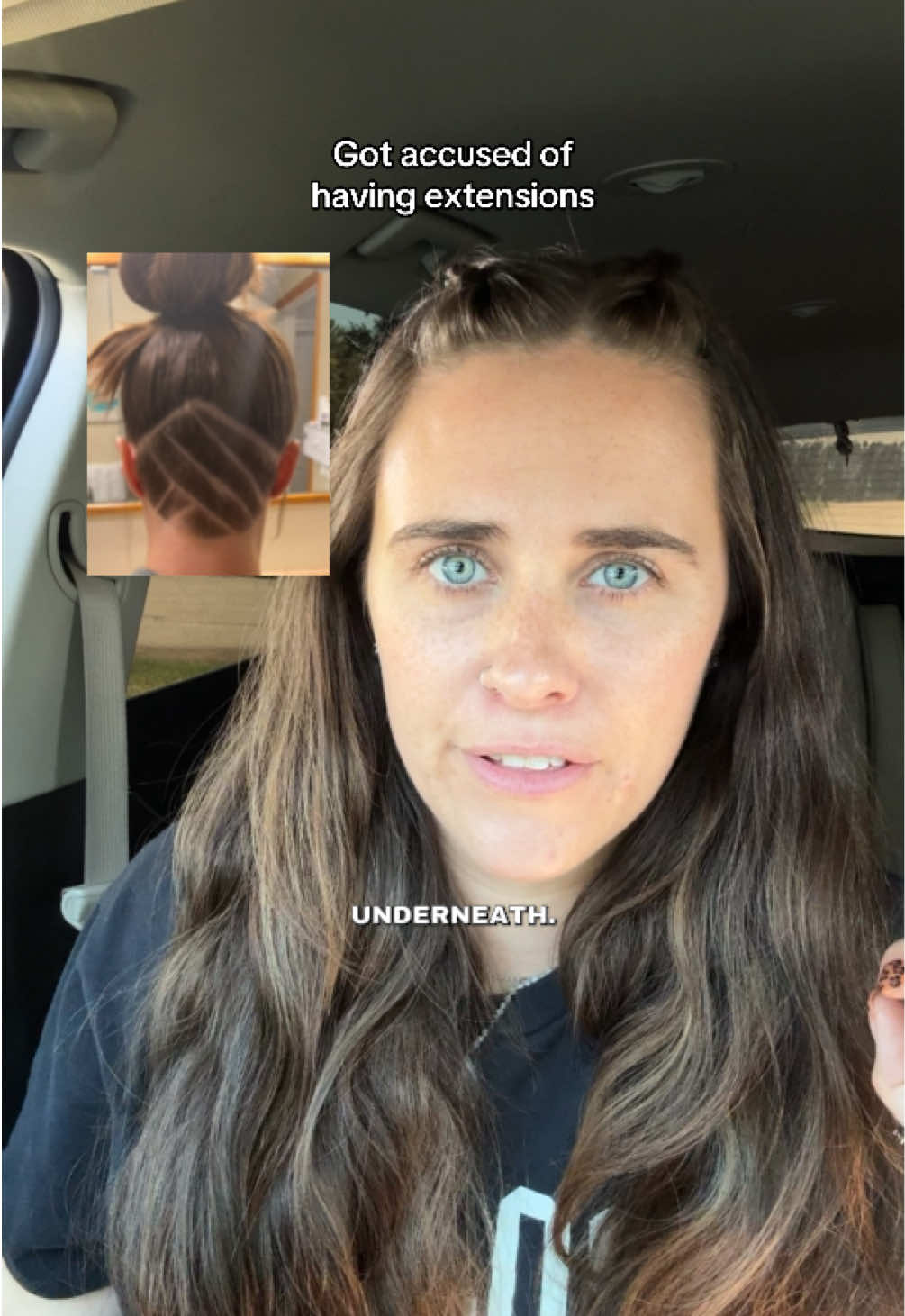My hair wasn’t even down and she noticed how thick it was 🤯 #hairgrowthserum #hairgrowth 