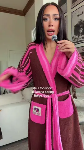 Cool girl as a robe 