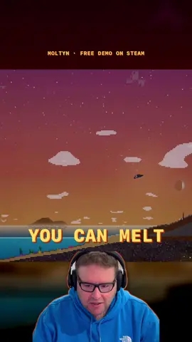 Boil the sea and it rains back down. Free MOLTYN demo in Steam Next Fest. Link in bio. #MOLTYN #SteamNextFest #indiegame #steam #sandbox #superhero
