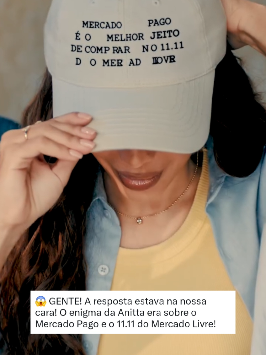 GENTE! A resposta estava nossa cara! O enigma da Anitta era sobre o Mercado Pago e o 11.11 do Mercado Livre! #omelhorjeitodecomprarno11do11 #tanacara #mercadopago 