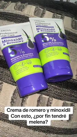 Hair crema de romero y minoxidil para la caída y el crecimiento de tu cabello#tiktokshopblackfriday #cuidadodelcabello 