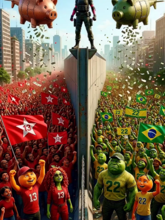 Dividiram o país por um muro: Lado 13 vs Lado 22