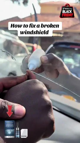 Got hit by a rock on the highway, so let's see if this repair kit can save the glass. 🪨👀 #WindshieldRepair #CarMaintenance #AutoCare #BlackFridayDeals #CarTok   