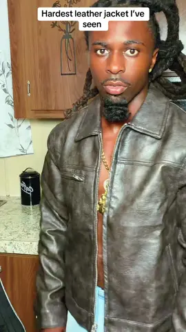 Hardest leather jacket I’ve seen  #fyp 