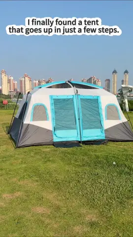 Finally, a tent that doesn’t take a whole lifetime to set up! ⛺✨ With a super easy build process, dual entry doors, and a massive 360° skylight for maximum airflow. Grab yours on flash sale from the yellow cart below before it sells out! 👇🛒#campingtents #tent #TikTokShop #campingtrip #CampingTent 