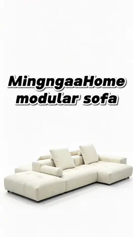 Viral Pebble Modular Sofa☁️ Plump grid-stitched cushions with chaise lounge, enjoy ultimate comfort for sitting & lying. Flexible modular combination, perfect for large apartments and villas. Multiple fabric choices, export quality & custom service.#Foshanfurniturefactory #CreamHome #ModernSofa #FurnitureSupplier #InteriorInspo 