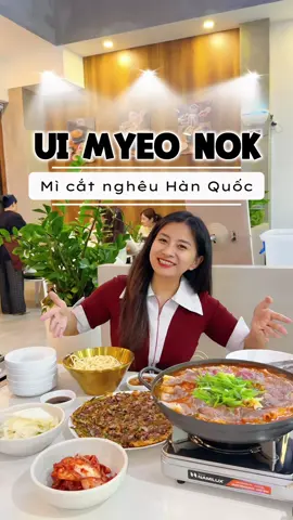 Quán đồ Hàn siêu ngon lại có khu vui chơi cho bé! Ghé Ui Myeo nok thưởng thức mì cắt gầu bò cay và bánh xèo hải sản nha. #UiMyeoNok #MiCatNgheu #UiMyeonokthaodien