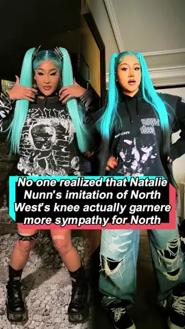 No one realized that after Natalie Nunn recreated North West's X-shaped knees, North made three quick decisions that won the sympathy of everyone!#tiktokscaryhorrorcontest#NorthWest#NatalieNunn#Kardashianfamily#fyp