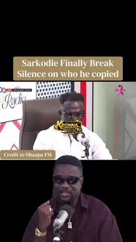 Sarkodie speaks on who he copied when it come to the rap music, he said he copied Obrafuo and he gives all the credit to him. #sarkodie #ghanatiktok🇬🇭 #keonnatrendstv #speaks #fypシ 