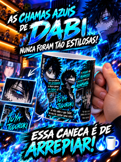 Caneca Anime Dabi Toya Todoroki My Hero Academia #Dabi #ToyaTodoroki #MyHeroAcademia #CanecaAnime #tiktokshopbrasiloficial