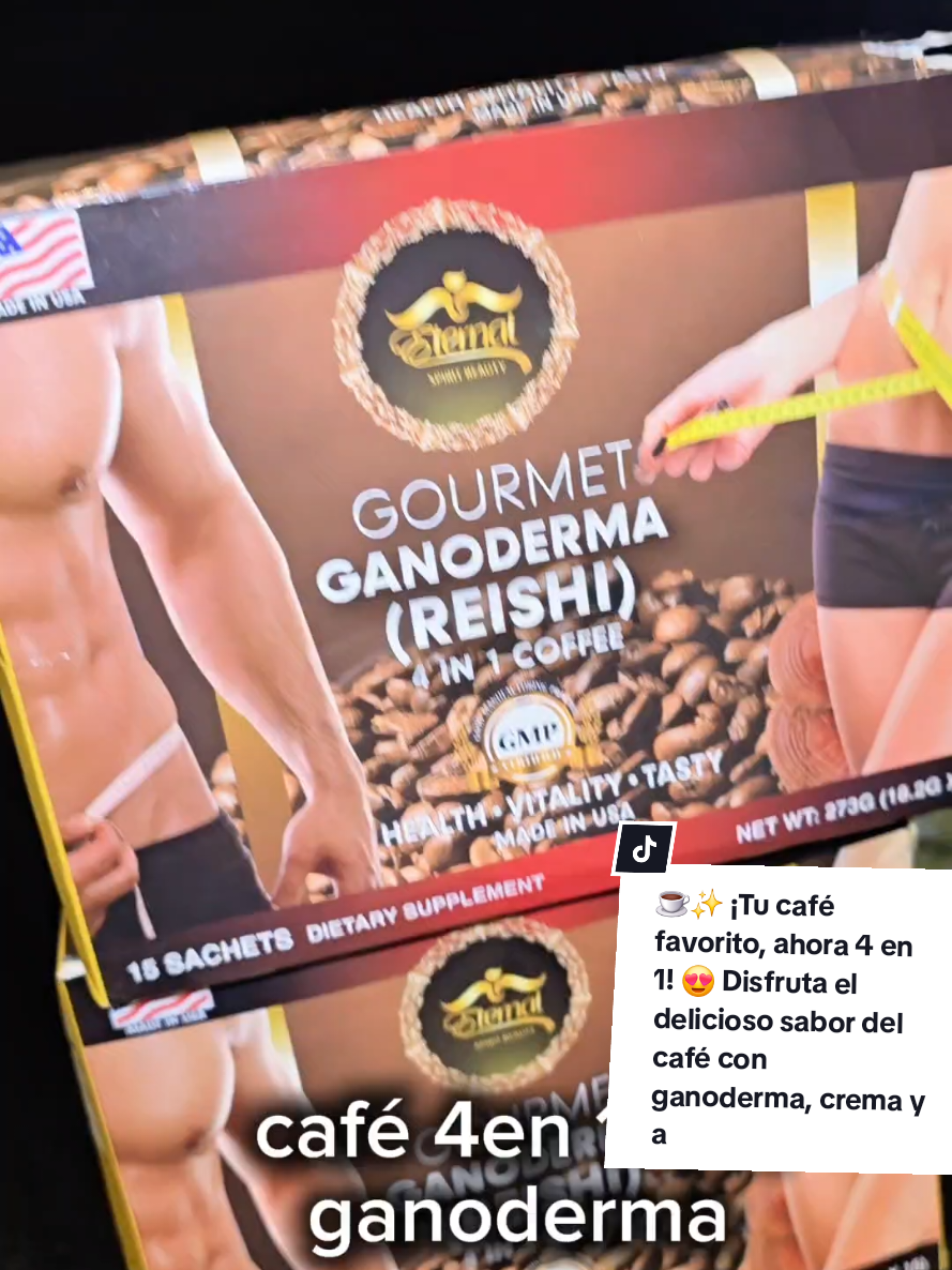 ☕✨ ¡Tu café favorito, ahora 4 en 1! 😍 Disfruta el delicioso sabor del café con ganoderma, crema y azúcar, todo en un solo sobre. ¡Fácil, rápido y delicioso! Prepáralo con agua fría o caliente y disfruta cada sorbo. 🛒🧡 ¡Mira la oferta disponible en el carrito naranja y aprovecha! #CafeConGanoderma #Cafe4En1 #CafeInstantaneo #TikTokShopBlackFriday #DisponibleEnUSA 