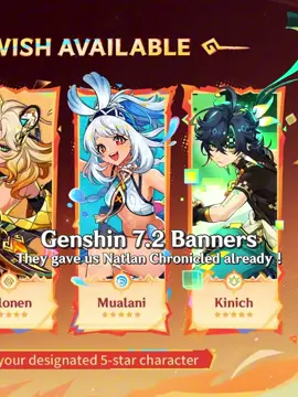 NATLAN CHRONICLED HOLY SHII ?? #Genshinnimpact #Genshinlivestream #Hoyocreators #Fyp #Natlan Genshin Impact 7.2 banners | Genshin Natlan chronicled banner