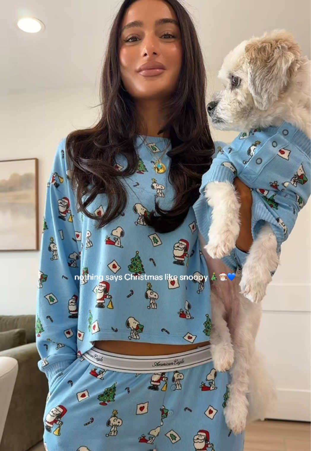 Cozy snoopy Christmas pajama set 🎄🎅🏼✨ @American Eagle #snoopychristmas #christmaspajamas #TikTokShopBlackFriday #TikTokShopCyberMonday #christmas 