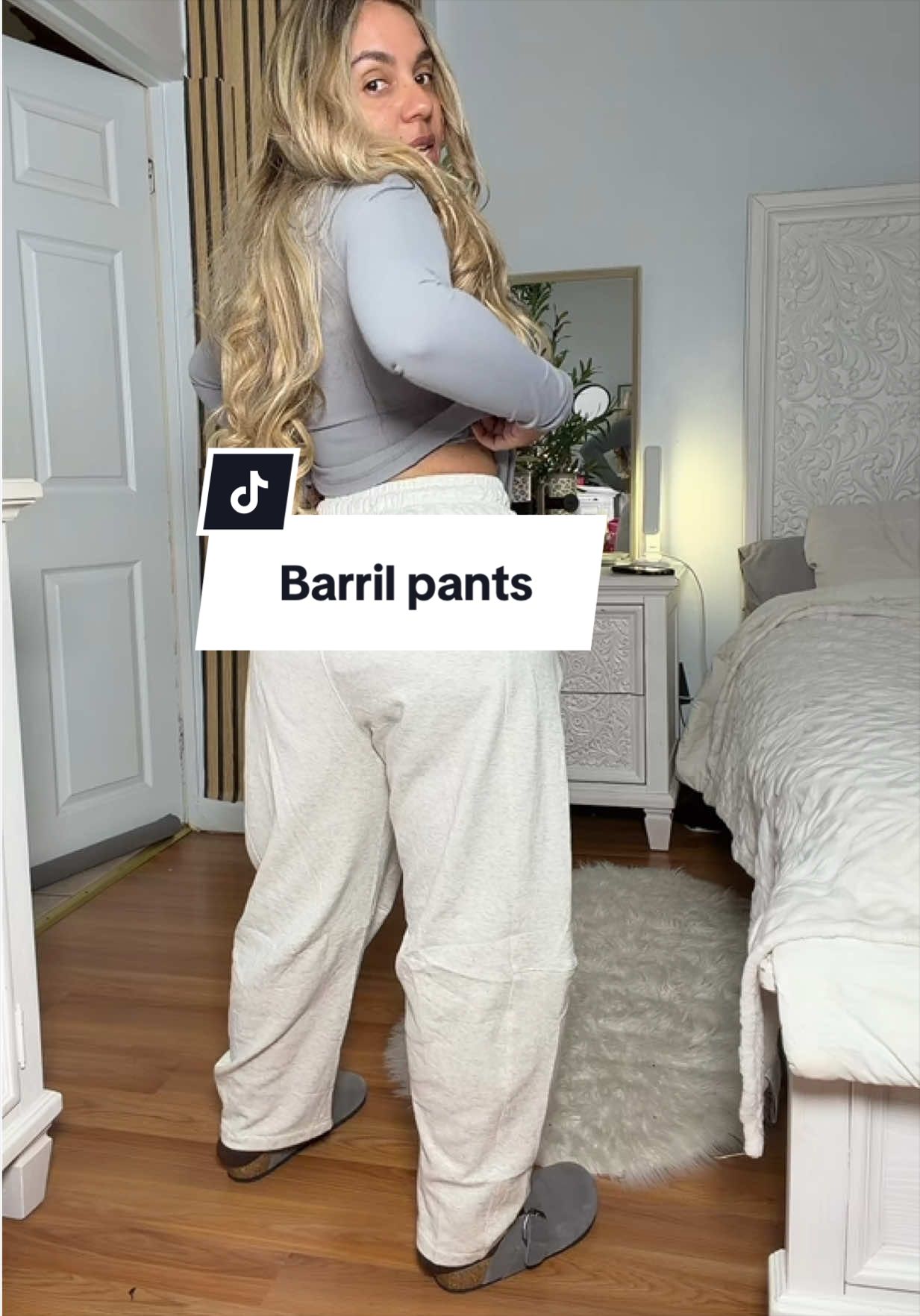 Sweat pants barril style @Yeokou #pants #barrelpants #sweatpants #tiktokshopblackfriday #discoveryyourgift 