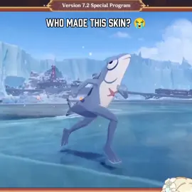The skin looks so goofy 😂 #GenshinImpact #genshin #hoyocreators #icy_frosst 