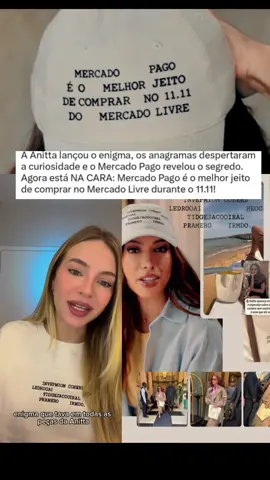 Anitta lançou o enigma #anitta #omelhorjeitodecomprarno11do11 #mercadopago #tanacara #fyp 