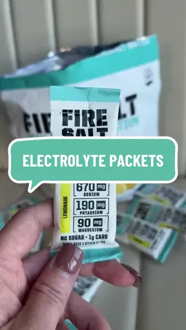 You get 32 sticks in this bag 🍋💦 @Fire Salt #electrolytes #hydration 